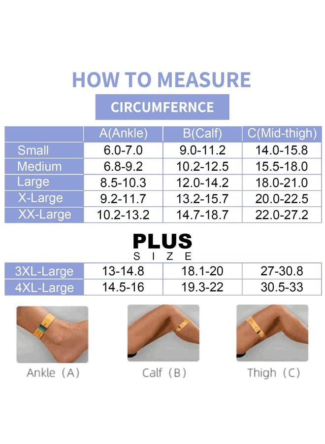 Totexil Compression Stockings for Women & Men, 15-20mmHg Thigh High Compression Socks,Closed Toe Medical Compression Socks with Silicone Dot Band-Best Support for Running Nursing Sports Varicose Veins - Image 5