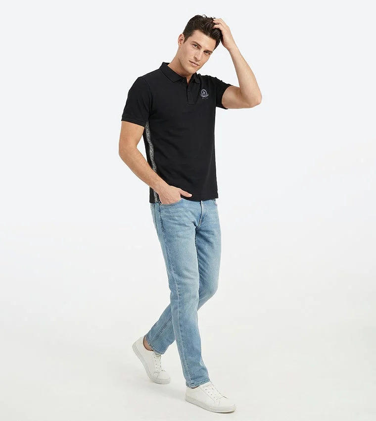 Beverly Hills Polo Club  Bhpc Mens Navy Blue Short Sleeve Polo for Men | Best Price UAE