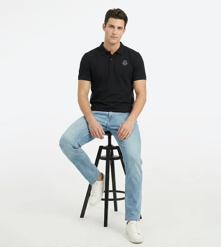 Beverly Hills Polo Club  Bhpc Mens Navy Blue Short Sleeve Polo for Men | Best Price UAE