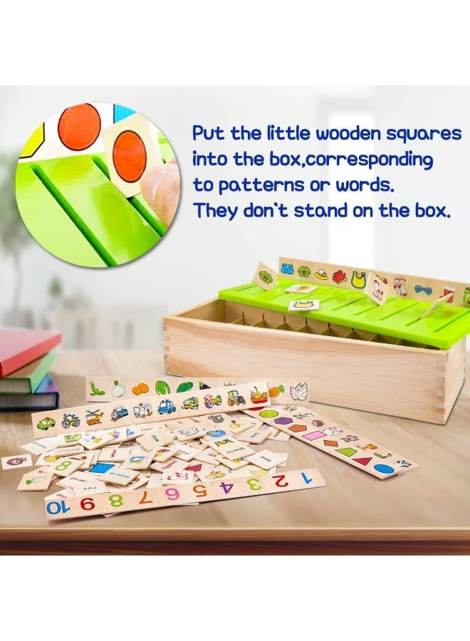 8-in-1 Montessori Wooden Sorting Box – Educational Categorization Toy for Toddlers with Shapes, Numbers, Animals & More – Sensory Fine Motor Learning for Ages 2-5 - Image 4