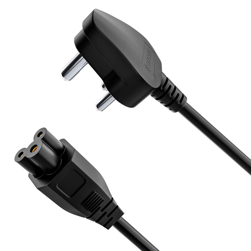 Portronics Konnect G3 350W Laptop Power Cable, 3 Pin Type Connector, 350W Max Load Capacity, 1.2M Length(Black) - Image 2