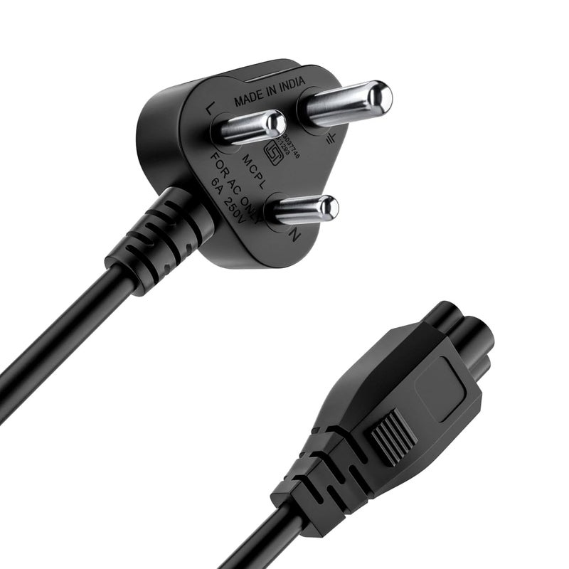 Portronics Konnect G3 350W Laptop Power Cable, 3 Pin Type Connector, 350W Max Load Capacity, 1.2M Length(Black) - Image 4