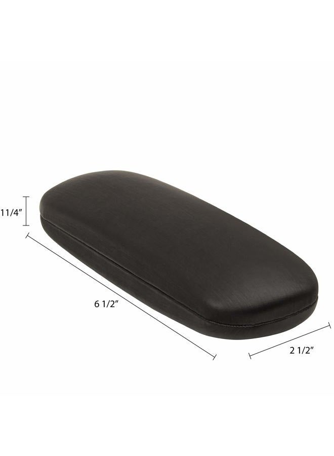 Noble Pack Hard Shell Brushed Eyeglass Case, Protective Holder for Glasses and Sunglasses, Black, One size - Image 5