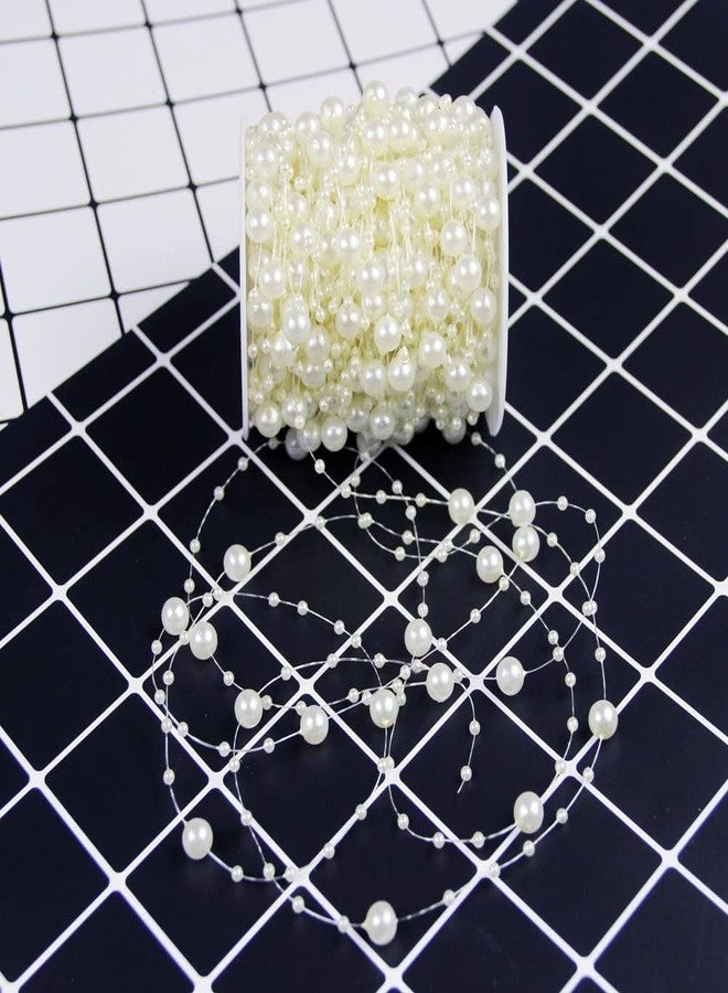 Just Flowers Faux Pearl Beads Chain 3 mm for Jewelry Making, Embellishing Handbags, Garments, Craft Accessories and DIY Projects, Pack of (10 Meter, Off White) - Image 5