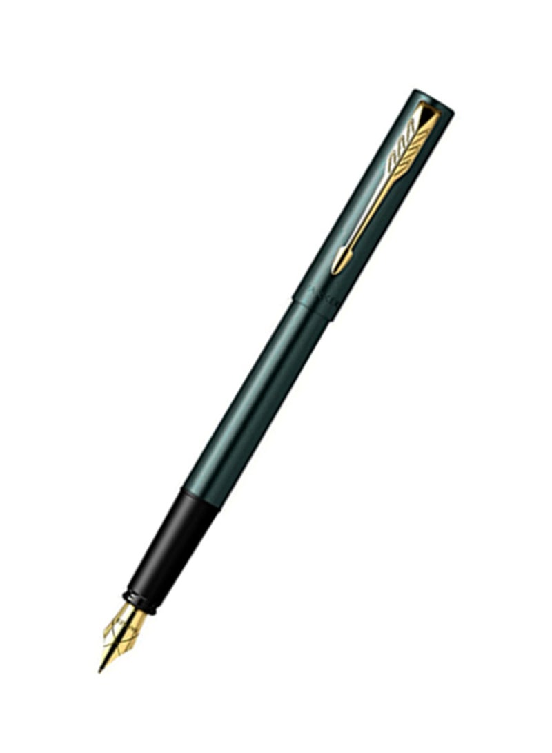 PARKER Vector XL Fountain Pen Fine Tip Green Barrel With Gold Trim - Image 1