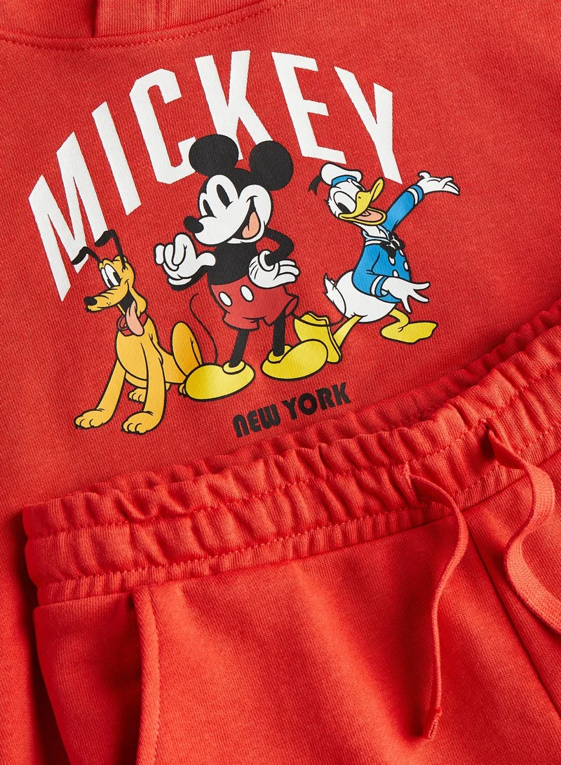 H&M Kids 2 Piece Graphic Hoodie And Short Set