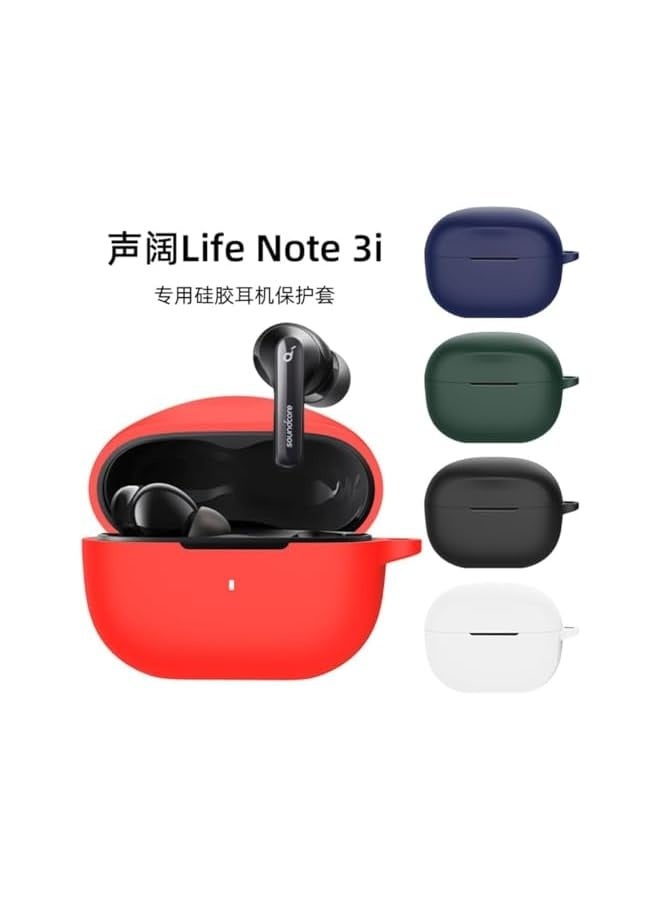 LinJie Compatible Protective Case for Anker Soundcore Life Note 3i,Keychain Waterproof Shockproof Full Protective Cover (Black) - Image 5