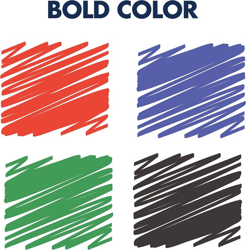 Quartet Glass Board Dry Erase Markers Premium Fine Tip Assorted Colors 4 Pack 79555 - Image 3