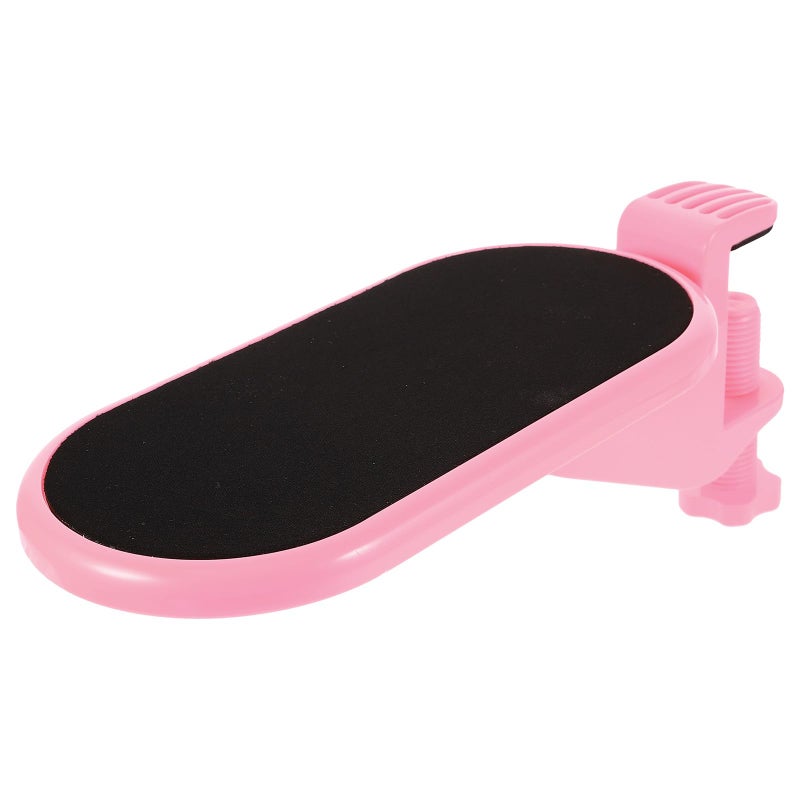 Adjustable Pink Punch Free Clamp Desk Arm Rest Wrist Elbow Support for Office Gaming - Image 2
