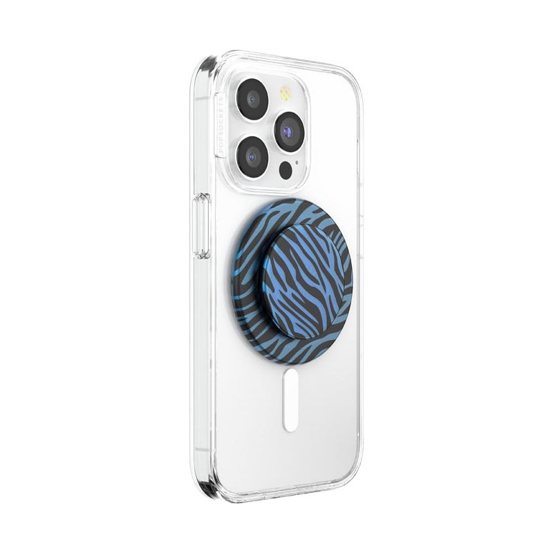 POPSOCKETS قبضة هاتف PopSockets لمغناطيس MagSafe مع قاعدة، قاعدة مغناطيسية، قمة قابلة للتبديل، قبضة آمنة لحالات iPhone MagSafe، قبضة للهاتف والتابلت - زيد - Image 3