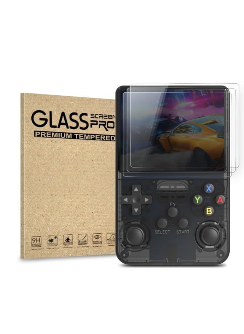 R36S Game Console Screen Protector R36S/R35S/RGB20S Game Console Protective Film 9H Dustproof Scratch-resistant Tempered Glass Front Screen Protector,