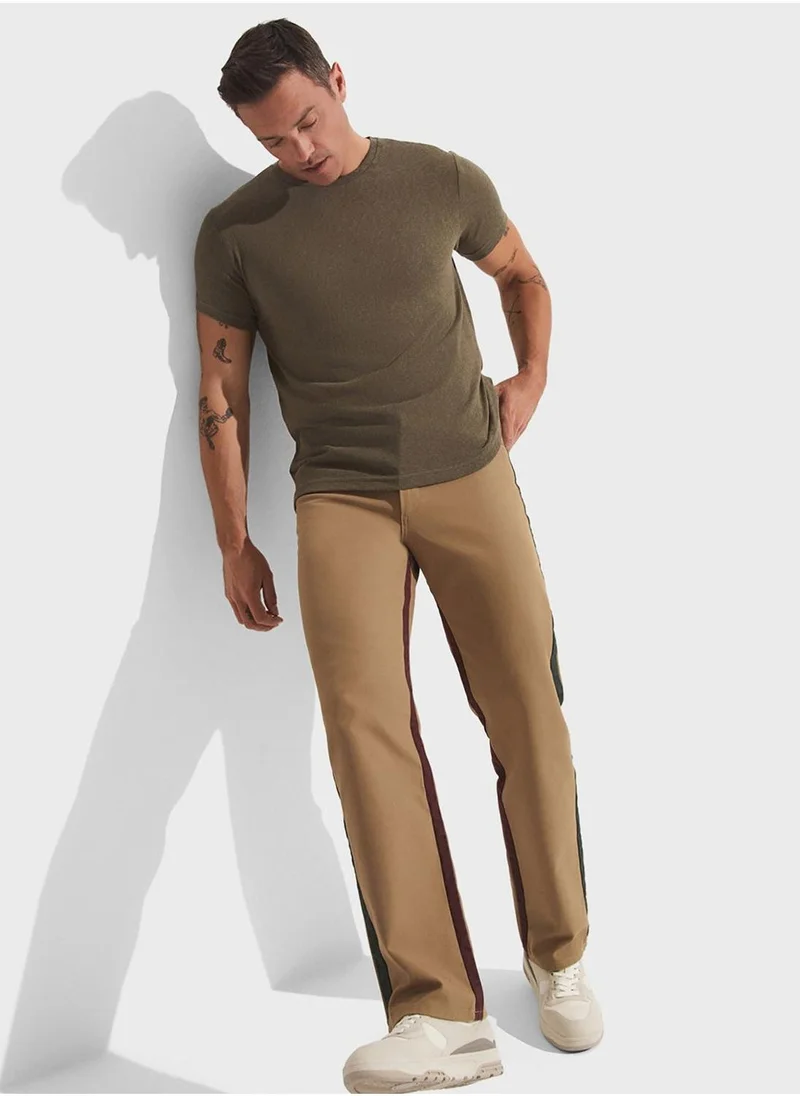 جون Textured Crew Neck T-Shirt