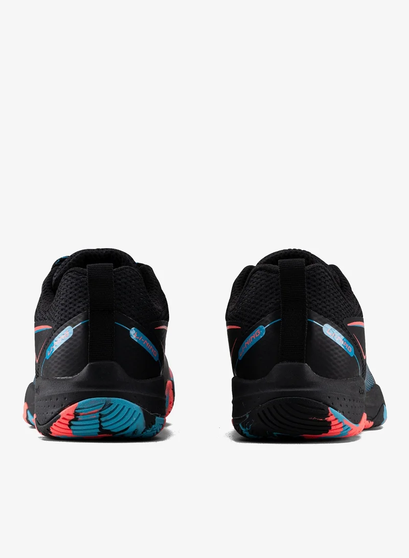 Li-ning Black/Blue/Orange Lining Hypersonic III Badminton Shoes Unisex-adult Non Marking Lightweight & Durable  | Best Price UAE