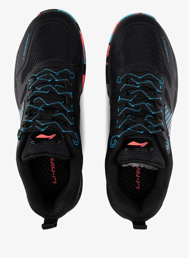 Li-ning Black/Blue/Orange Lining Hypersonic III Badminton Shoes Unisex-adult Non Marking Lightweight & Durable  | Best Price UAE