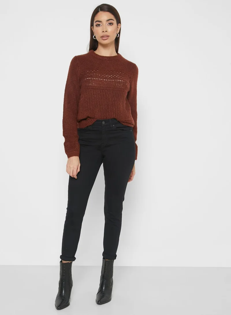 Jacqueline de Yong Cable Knit Sweater