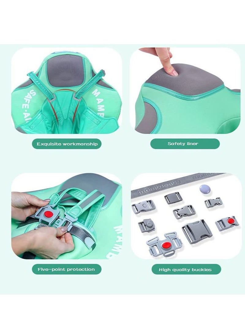Loquat Inflatable Baby Pool Float Swimming Ring Green For 3-24 Months Baby  - Image 2