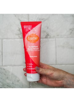 Lume Lume Acidified Body Wash - 24 Hour Odor Control - Removes Odor Better than Soap - Moisturizing Formula - Formulated Without SLS or Parabens - OB/GYN Developed - 8.5 ounce (Peony Rose)  - Image 4