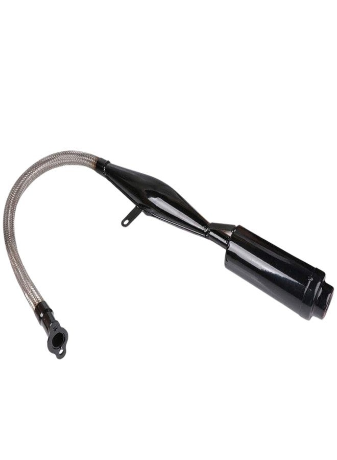 FPTPEHPC Flexible Exhaust Muffler Pipe With Gasket For 2 Stroke 49cc 60cc 66cc 80cc 100cc Engine Motorcycle Dirt Bike Moped Exhaust Muffler Extension Kit - Image 3