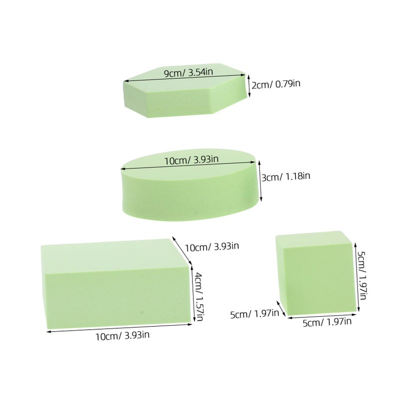 Green Geometric Photo Props Set Cube Display Kit For Jewelry Cosmetics Food Photography - Image 3