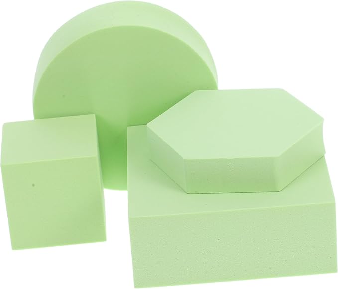 Green Geometric Photo Props Set Cube Display Kit For Jewelry Cosmetics Food Photography - Image 1