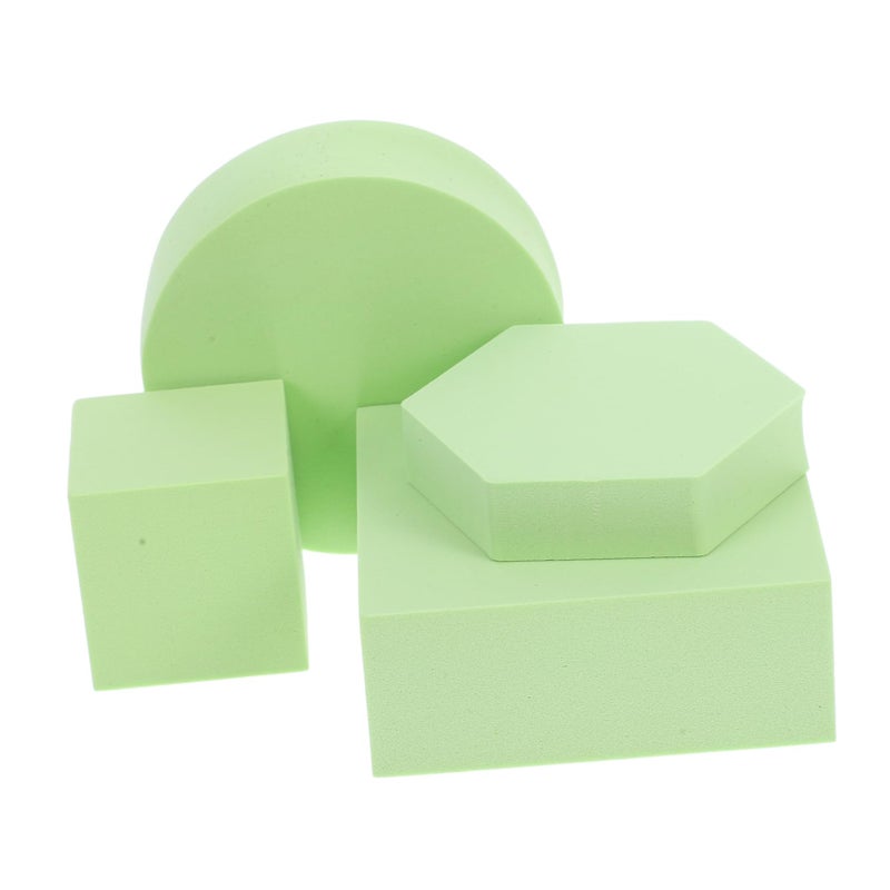 Green Geometric Photo Props Set Cube Display Kit For Jewelry Cosmetics Food Photography - Image 2