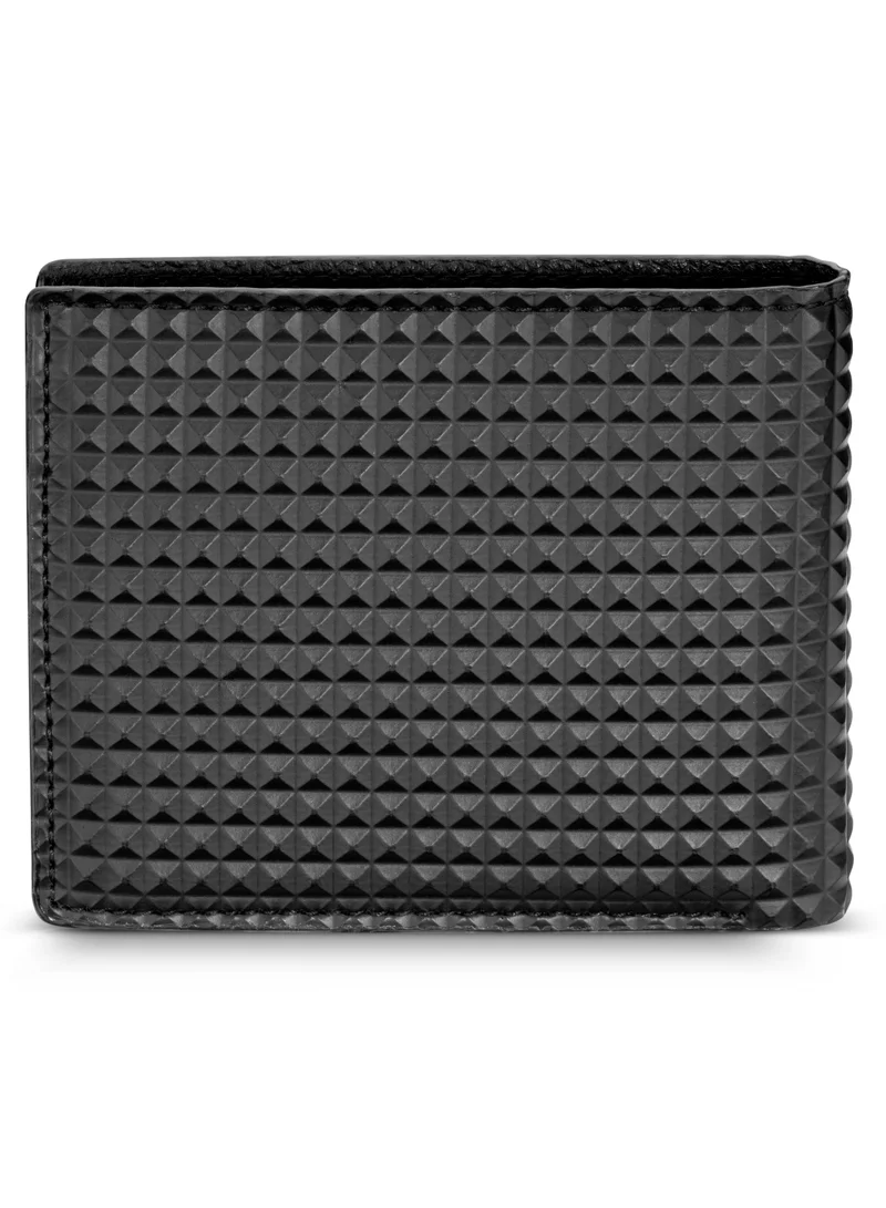 Police Wallet Pyramid Black With Coin Holder