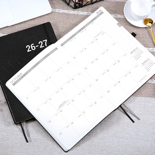 Lemome 2026-2027 Planner - Weekly & Monthly Planner 2026-2027 with Pen Loop, to Achieve Your Goals & Improve Productivity, July 2026 - June 2027, Thick Paper, Inner Pocket, 8.5" x 11" - Black - Image 2