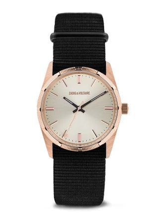Zadig & Voltaire Unisex Rose Gold Analog Black Nylon Fabric Band Watch - ZVF207 - pzsku/Z0E8FB43587B04CD0F3D3Z/45/_/1707138368/5654d5fd-afce-40f9-b26c-78da5169b145