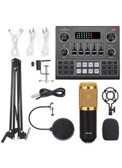 MIRHA Elite V9 Sound Card & BM800 Pro Microphone Bundle for Advanced Broadcasting