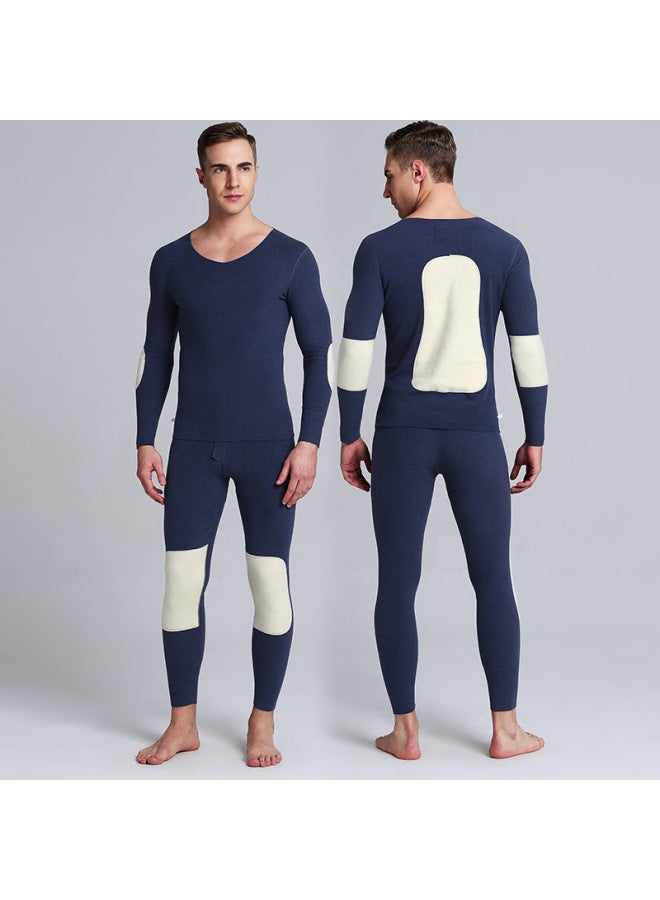Patch Double-sided Sanding Seamless Thermal Underwear Men's And Women's Suit Autumn And Winter Fleece-lined Thickened Autumn Pants Base