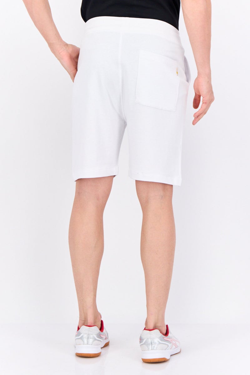 Gazzarrini شورتات أساسية للرجال بشعار العلامة التجارية، أبيض - Image 3