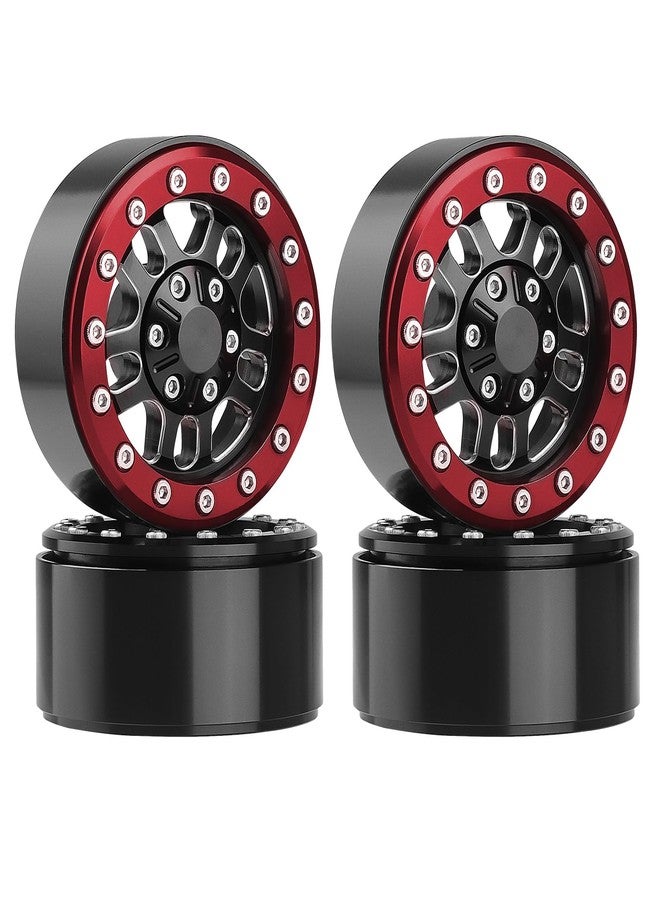 Hobbypark عجلات هوبي بارك 1.9 بيودلوك لسيارات TRX4 Axial SCX10 II III RR10 Wraith Redcat Gen 8 Gen 7 RC4WD 1/10 مقياس سيارات الزحف RC (حلقة حمراء) - Image 1