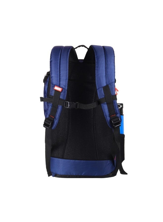 MARVEL حقيبة ظهر كابتن أمريكا من مارفل أفنجرز | 29 لتر حجم متوسط للمدرسة، الكلية، المكتب، السفر | قماش بوليستر متين | متعدد الألوان | قسم للابتوب، حامل زجاجة، جيوب تنظيمية - Image 3