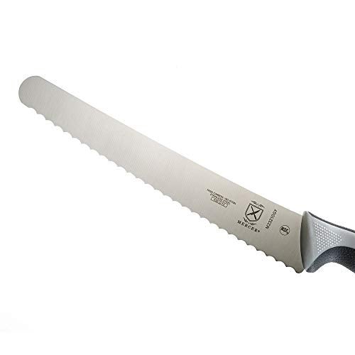 Mercer Culinary Millennia Colors Stainless Steel Bread Knife 10-Inch Wavy Edge Wide, Gray - Image 5