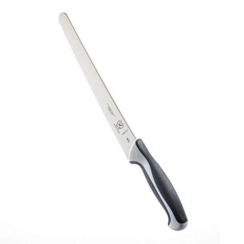 Mercer Culinary Millennia Colors Stainless Steel Bread Knife 10-Inch Wavy Edge Wide, Gray - Image 4