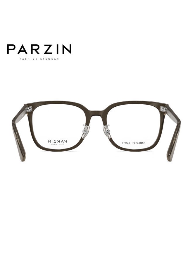 Parzin Myopia Gl Frame, Fan Chengcheng Style Uni Face-flattering Acetate Square Frame Gl, Can Be Fitted With Prescription Lenses, 66101 - Image 4