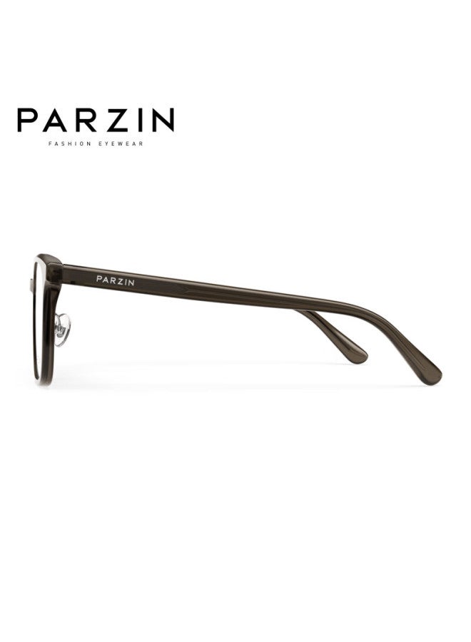 Parzin Myopia Gl Frame, Fan Chengcheng Style Uni Face-flattering Acetate Square Frame Gl, Can Be Fitted With Prescription Lenses, 66101 - Image 3