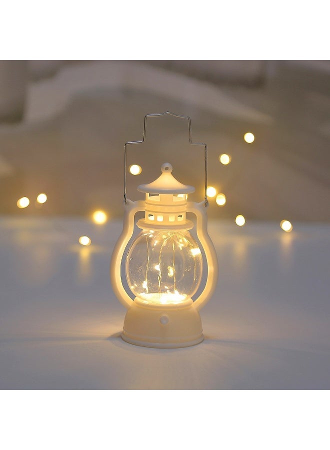 Ramadan Lantern, Ramadan Decorations Lights, Vintage LED Lantern Hollow Design Decorations for Ramadan Holiday Table Decor - Image 1