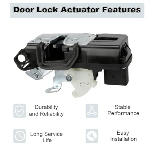 zayody Front Left Driver Side Door Lock Actuator Compatible with Cadillac CTS 2009 2010 2011 2012 2013 2014 Door Latch Lock Actuator Replacement for 22741951 25876534 20786539 20922215 22791029 - Image 5