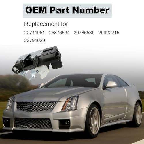 zayody Front Left Driver Side Door Lock Actuator Compatible with Cadillac CTS 2009 2010 2011 2012 2013 2014 Door Latch Lock Actuator Replacement for 22741951 25876534 20786539 20922215 22791029 - Image 2