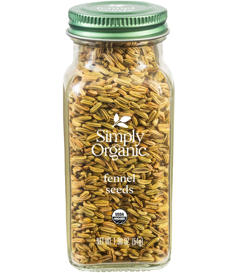 Simply Organic Whole Fennel Seed, 1,90 oz, Mild Sweet Flavor, Aromatic, Reminiscent of Licorice, Kosher - Image 1