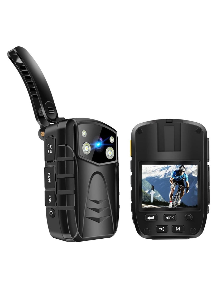SYOSI Body Camera for Law Enforcement, 1296P HD Cameras Camcorders Body Worn Night Vision Recorder, Security Guards, Personal Use  - Image 1