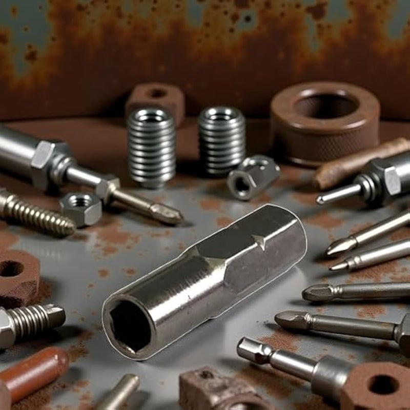 Screwdriver Bit Adapter,6.35mm 1/4 Insert Bit Adapter to 4mm Bit Hex Holder,Nickel-Coated Screwdriver Accessories - Image 5