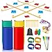 Redllo 43Pcs Outdoor Giant Tic Tac Toe Bean Bag Toss Games for Kids Adults FamilyLarge Potato Sack Race Bags Outside Lawn Yard Backyard Carnival Field Day Game Beach Picnic Camping Birthday Party Games - Image 2