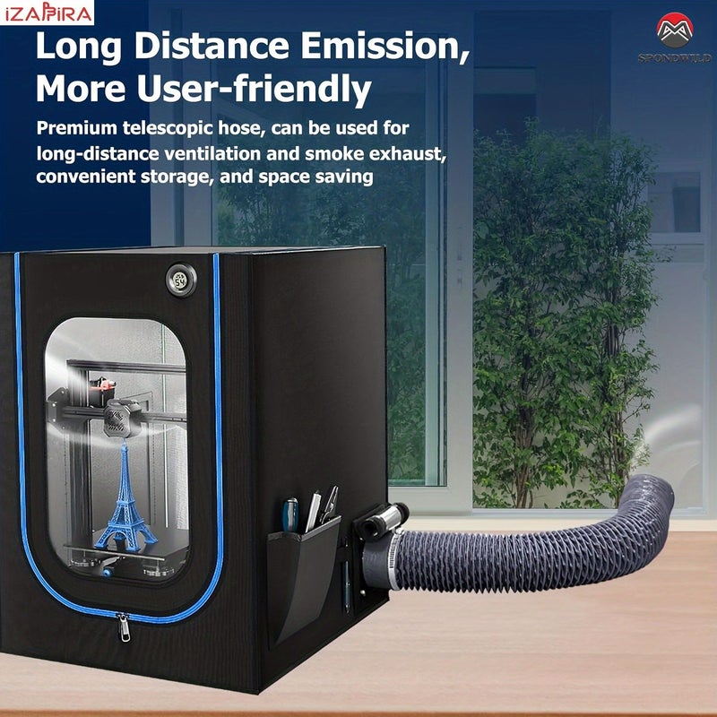 3D Printer Exhaust Kit 7cm Duct for Odor Fume Removal Efficient Ventilation - Image 3