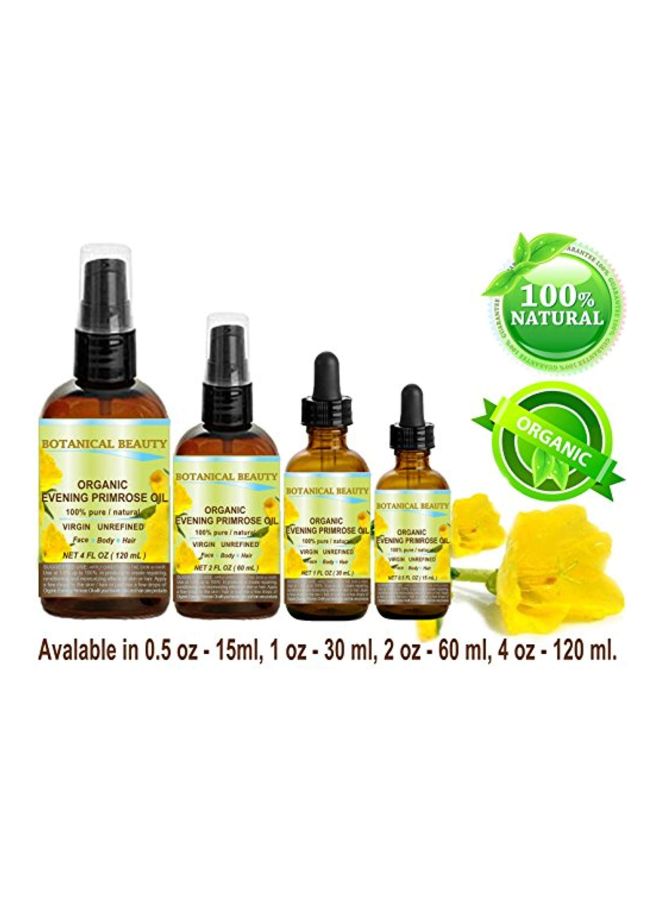 Botanical Beauty Organic EVENING PRIMROSE OIL 100% Pure Natural Undiluted Unrefined Virgin Cold Pressed Carrier Oil. 0.5 Fl.oz.- 15 ml for face, skin, hair, nails - Image 4