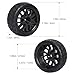 Hobbypark 4Pack RC Tires Wheel Rims 12mm Hex Hub Y Shape wFoam Inserts for 110 Remote Control Car On Road Touring - Image 3