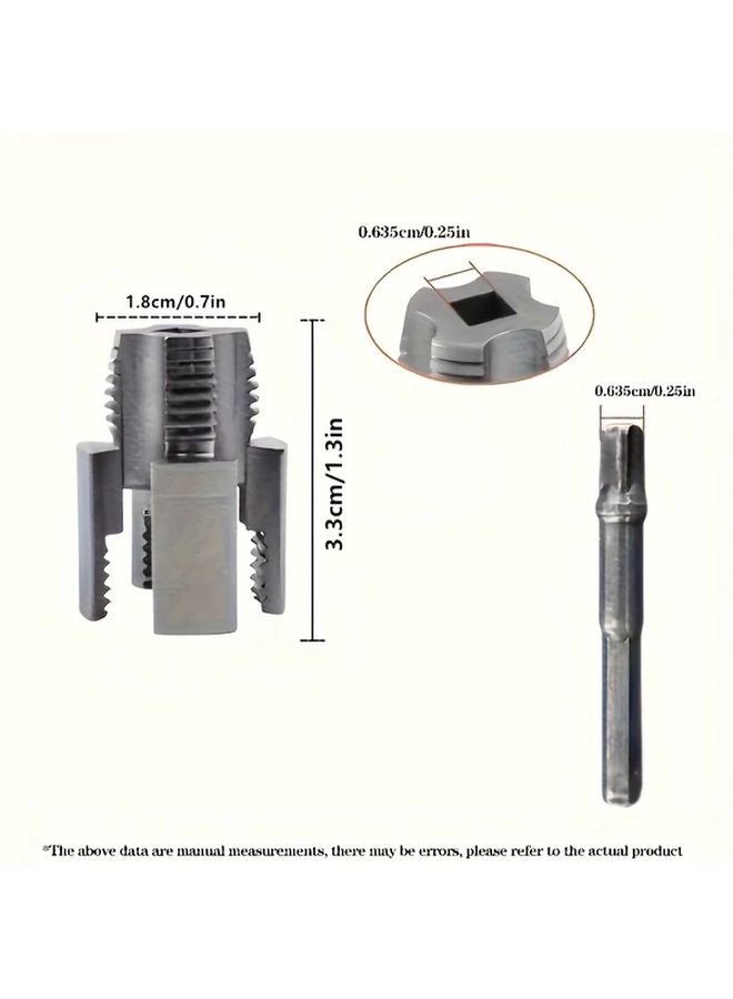 2 in 1 Dual Internal External Pipe Threader Tool Durable Metal Construction - Image 2