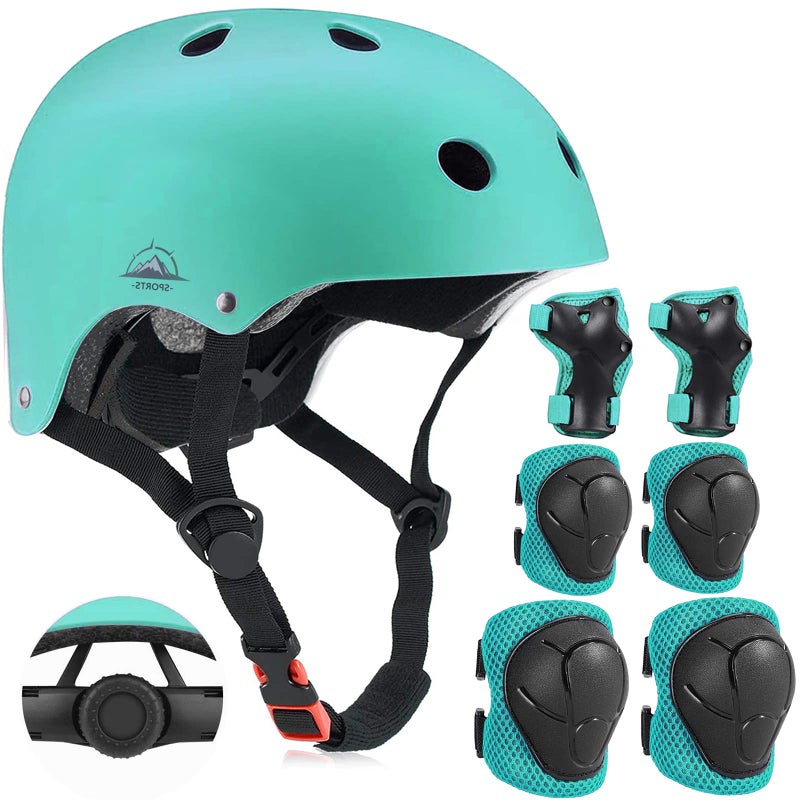 Adjustable Kids Helmet with Knee Pad Elbow Pads Wrist Guards Toddler Bike Helmets for Ages 35 58 814 Years Perfect for Skating Biking Cycling and Skateboard for Boys and Girls