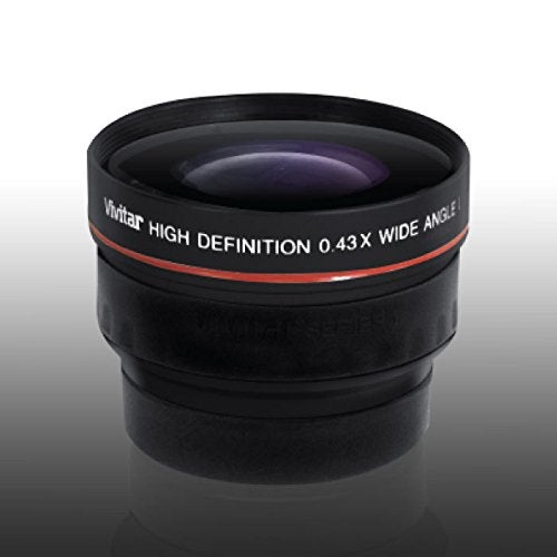 Vivitar عدسة زاوية واسعة 0.43X 58mm من فيفيتار 4358W، أسود - Image 2